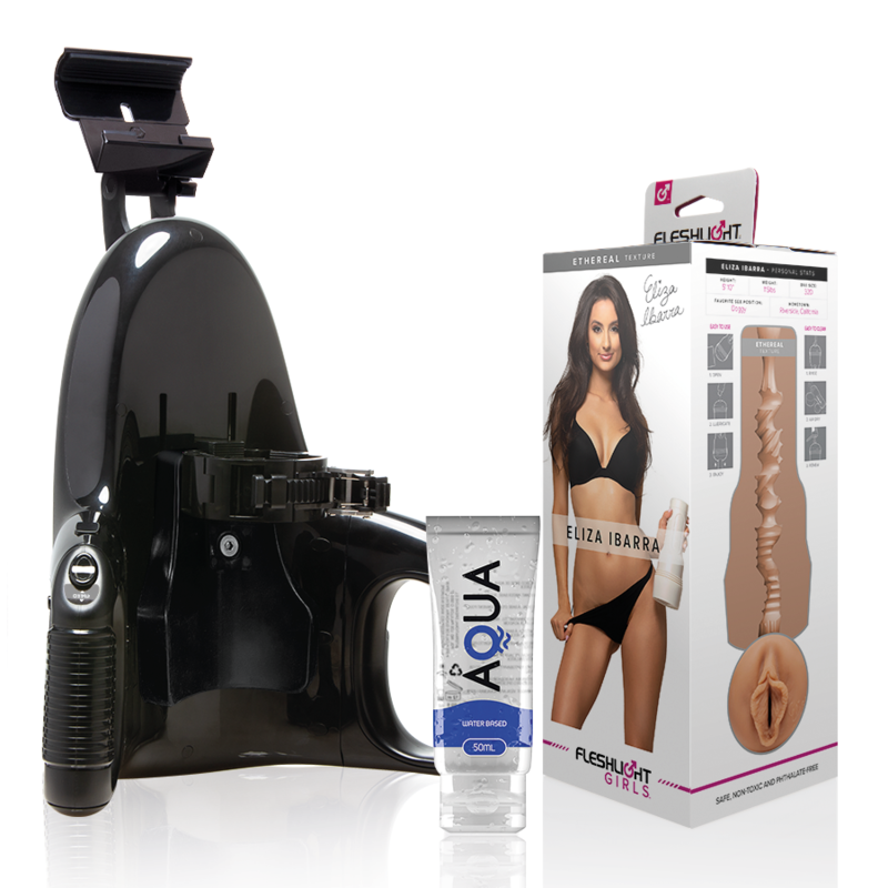 FLESHLIGHT - ELIZA IBARRA VAGINA + LANCIO UNIVERSALE + LUBRIFICANTE AQUA QUALITÀ 50 ML - FLESHLIGHT GIRLS | Lingerie Harness Boutique