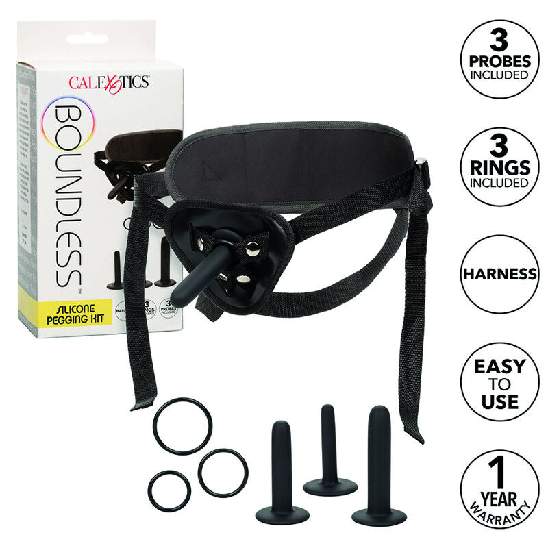 CALEXOTICS - BOUNDLESS KIT DI PEGGING IN SILICONE - CALEXOTICS | Lingerie Harness Boutique