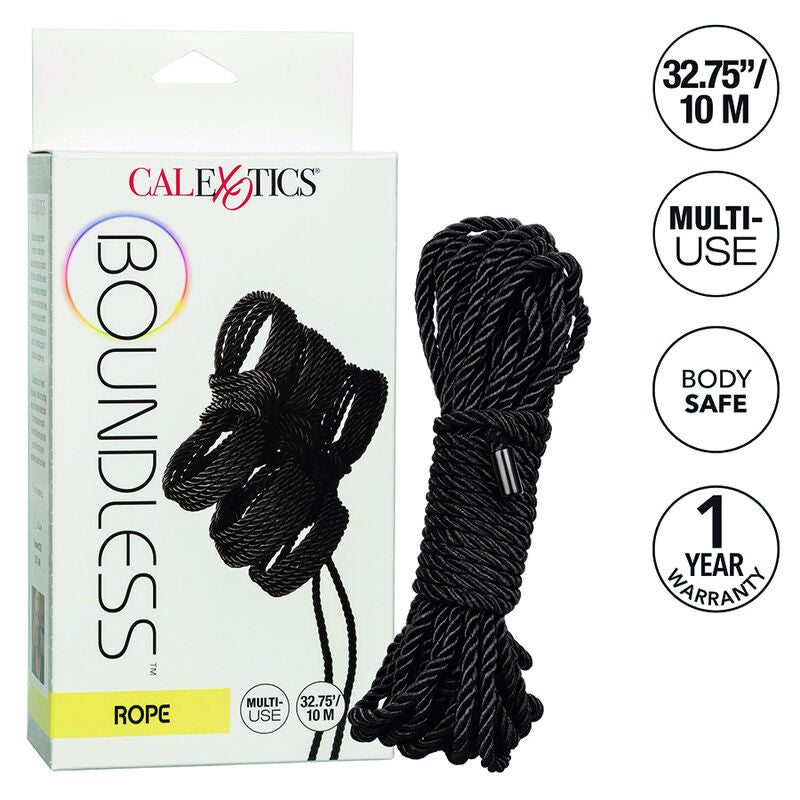 CALEXOTICS - BOUNDLESS CORDA 10M NERA - CALEXOTICS | Lingerie Harness Boutique