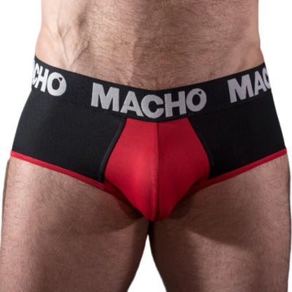 MACHO - MS26N SLIP NERO/ROSSO XL - MACHO UNDERWEAR | Lingerie Harness Boutique