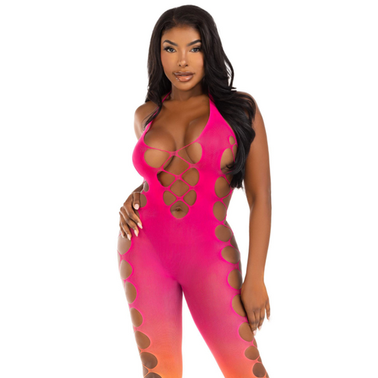 LEG AVENUE - ANKLE BODYSTOCKING SUNSET