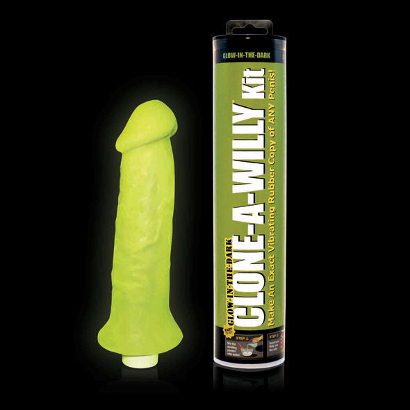 CLONE A WILLY - GREEN LUMINESCENT WILLY PENIS CLONER WITH VIBRATOR