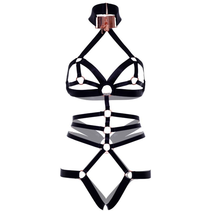 LEG AVENUE - IMBRACATURA ELASTICA SENZA CAVALLO - LEG AVENUE KINK | Lingerie Harness Boutique