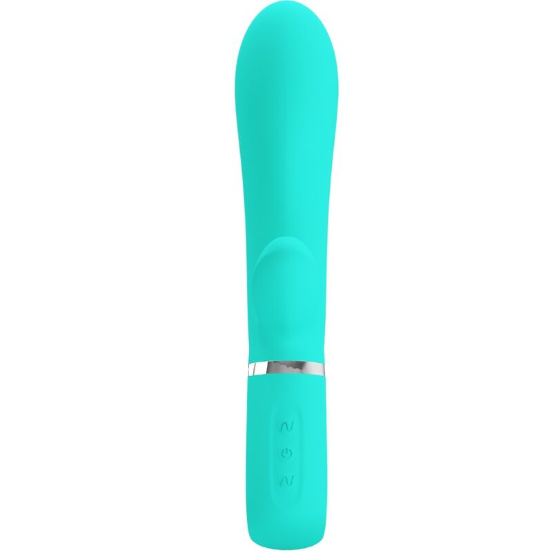 PRETTY LOVE - VIBRATORE MULTIFUNZIONE G-SPOT THOMAS VERDE ACQUA - PRETTY LOVE FLIRTATION | Lingerie Harness Boutique
