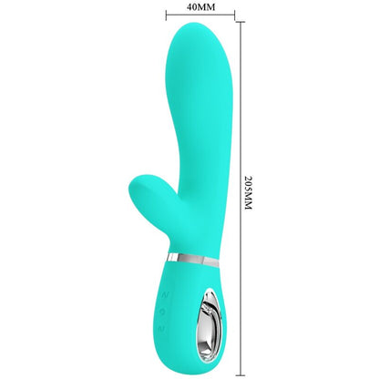PRETTY LOVE - VIBRATORE MULTIFUNZIONE G-SPOT THOMAS VERDE ACQUA - PRETTY LOVE FLIRTATION | Lingerie Harness Boutique
