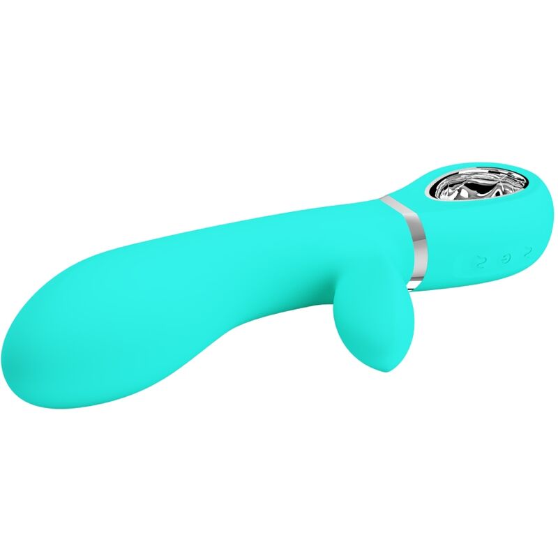 PRETTY LOVE - VIBRATORE MULTIFUNZIONE G-SPOT THOMAS VERDE ACQUA - PRETTY LOVE FLIRTATION | Lingerie Harness Boutique
