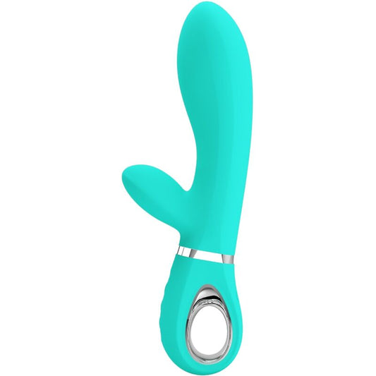 PRETTY LOVE - VIBRATORE MULTIFUNZIONE G-SPOT THOMAS VERDE ACQUA - PRETTY LOVE FLIRTATION | Lingerie Harness Boutique