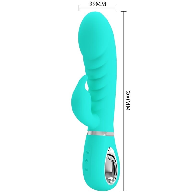 PRETTY LOVE - VIBRATORE MULTIFUNZIONE G-SPOT PRESCOTT VERDE ACQUA - PRETTY LOVE FLIRTATION | Lingerie Harness Boutique