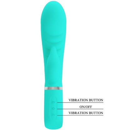 PRETTY LOVE - VIBRATORE MULTIFUNZIONE G-SPOT PRESCOTT VERDE ACQUA - PRETTY LOVE FLIRTATION | Lingerie Harness Boutique