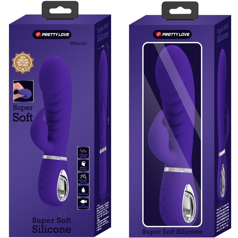 PRETTY LOVE - VIBRATORE MULTIFUNZIONE G-SPOT PRESCOTT VIOLA - PRETTY LOVE FLIRTATION | Lingerie Harness Boutique