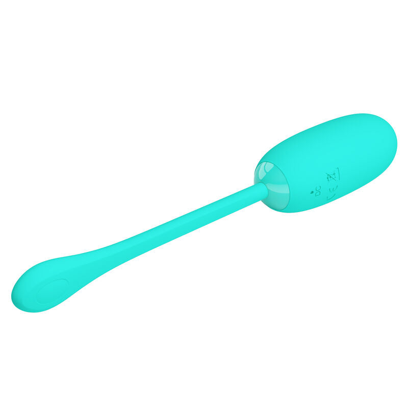 PRETTY LOVE - JULIUS WATERPROOF-RECHARGEABLE VIBRATING EGG AQUA GREEN