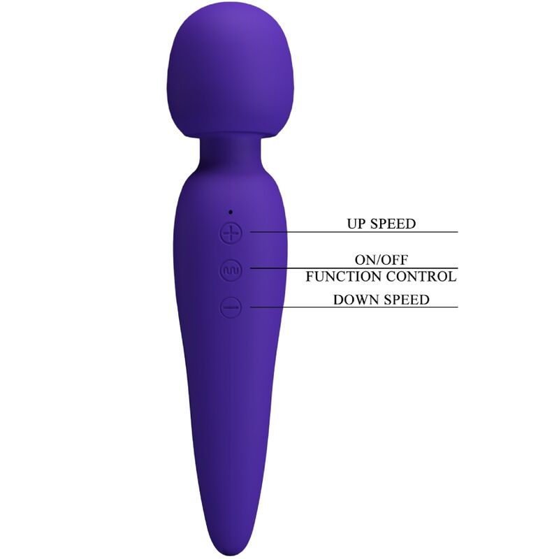 PRETTY LOVE - MEREDITH MASSAGER 12 VIBRATION MODES PURPLE