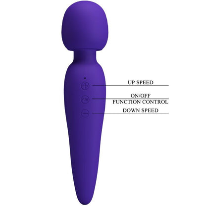 PRETTY LOVE - MEREDITH MASSAGER 12 VIBRATION MODES PURPLE