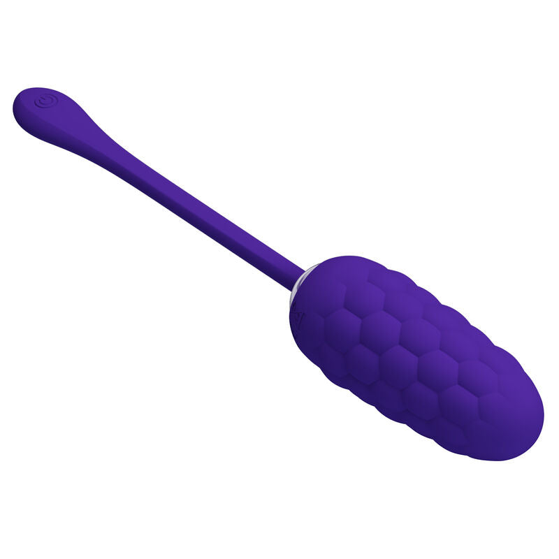 PRETTY LOVE - RECHARGEABLE MARINE TEXTURE VIBRATING EGG PURPLE