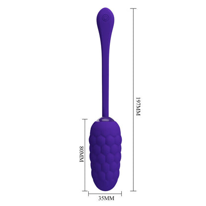 PRETTY LOVE - RECHARGEABLE MARINE TEXTURE VIBRATING EGG PURPLE