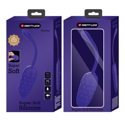 PRETTY LOVE - RECHARGEABLE MARINE TEXTURE VIBRATING EGG PURPLE