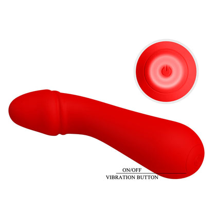 PRETTY LOVE - RECHARGEABLE VIBRATOR CETUS RED