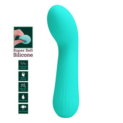 PRETTY LOVE - VIBRATORE RICARICABILE FAUN VERDE ACQUA - PRETTY LOVE SMART | Lingerie Harness Boutique