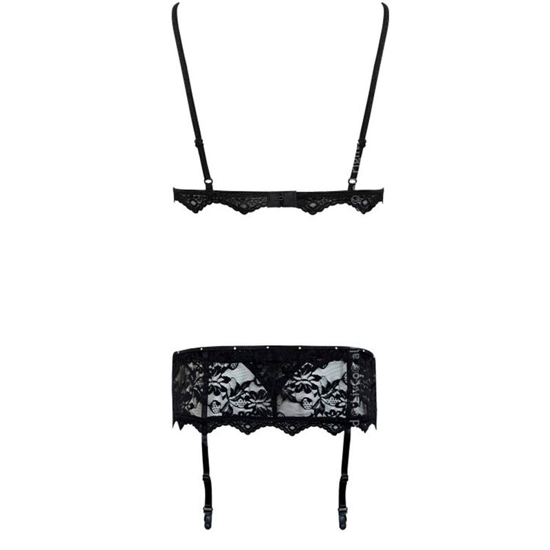 LIVCO CORSETTI FASHION - BELITA LC 90231 REGGISENO + SLIP + REGGISENO NERO L/XL - LIVCO CORSETTI SETS | Lingerie Harness Boutique