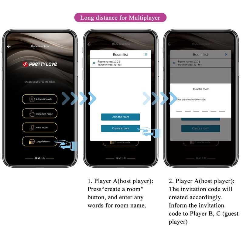 PRETTY LOVE - APP JAYLEEN VIBRATOR TELECOMANDO VIOLA - PRETTY LOVE LED | Lingerie Harness Boutique