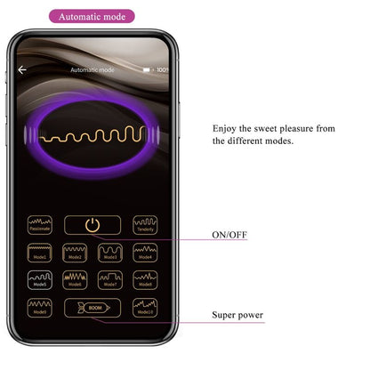 PRETTY LOVE - APP JAYLEEN VIBRATOR TELECOMANDO VIOLA - PRETTY LOVE LED | Lingerie Harness Boutique