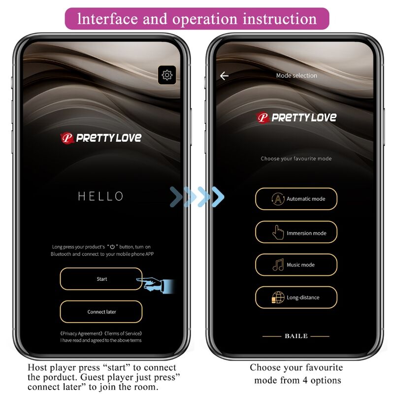 PRETTY LOVE - CATALINA VIBRATOR APP TELECOMANDO VIOLA - PRETTY LOVE LED | Lingerie Harness Boutique