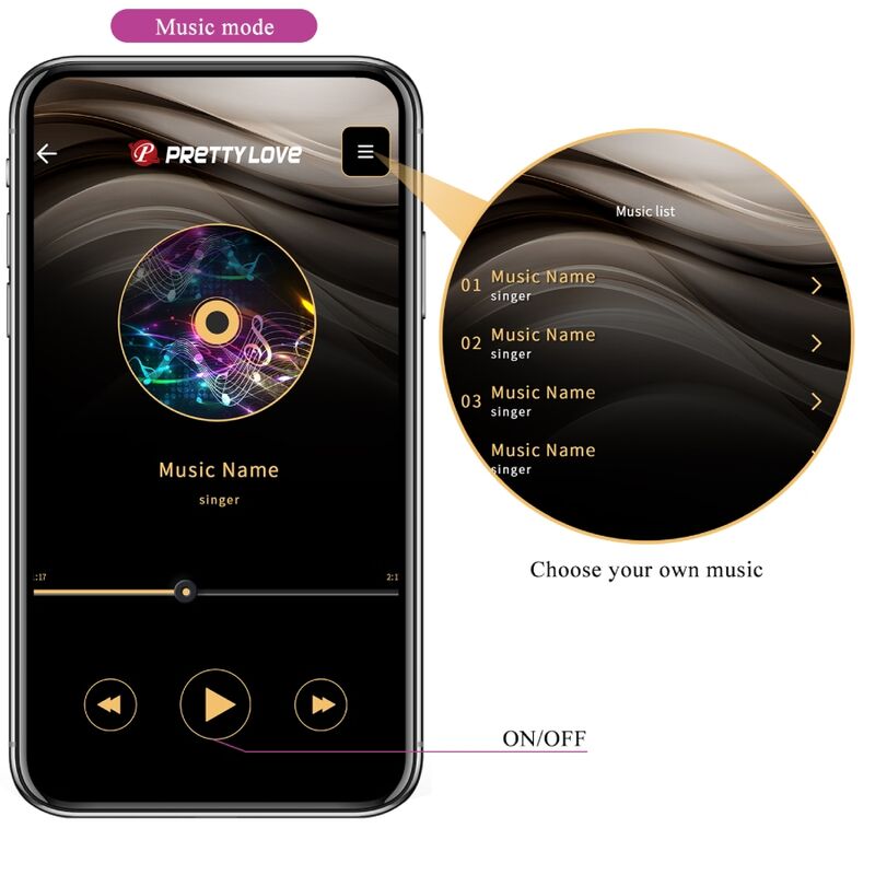 PRETTY LOVE - CATALINA VIBRATOR APP TELECOMANDO VIOLA - PRETTY LOVE LED | Lingerie Harness Boutique