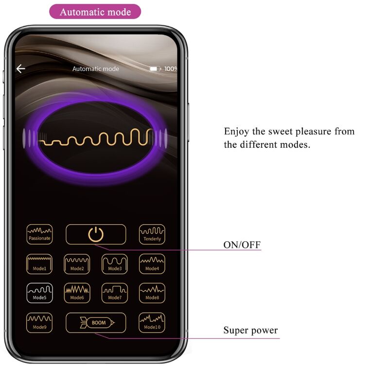 PRETTY LOVE - CATALINA VIBRATOR APP TELECOMANDO VIOLA - PRETTY LOVE LED | Lingerie Harness Boutique