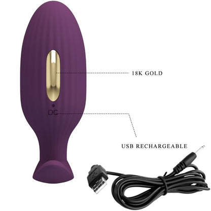 PRETTY LOVE - PLUG ANALE CONTROLLATO DA APP JEFFERSON VIOLA - PRETTY LOVE BOTTOM | Lingerie Harness Boutique