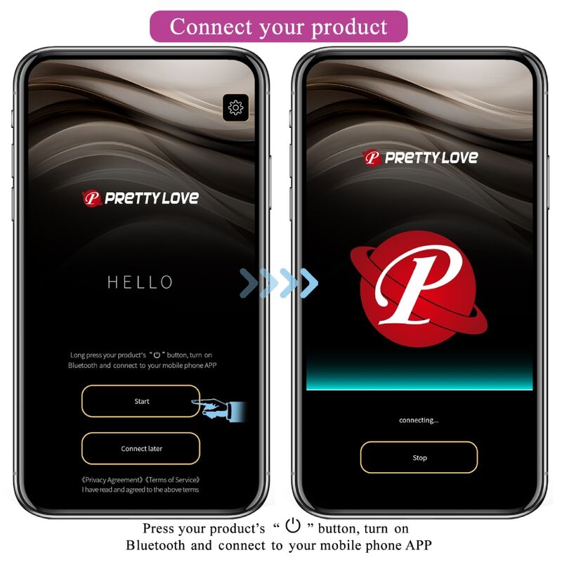 PRETTY LOVE - PLUG ANALE CONTROLLATO DA APP JEFFERSON VIOLA - PRETTY LOVE BOTTOM | Lingerie Harness Boutique