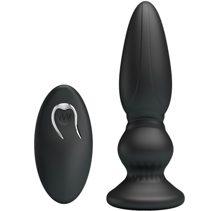 MR PLAY - POWERFUL REMOTE CONTROL VIBRATOR BUTT PLUG BLACK