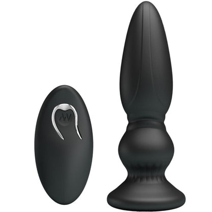 MR PLAY - POTENTE VIBRATORE TELECOMANDO PLUG ANALE NERO - MR PLAY | Lingerie Harness Boutique