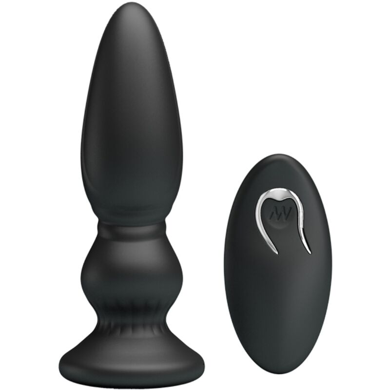 MR PLAY - POWERFUL REMOTE CONTROL VIBRATOR BUTT PLUG BLACK