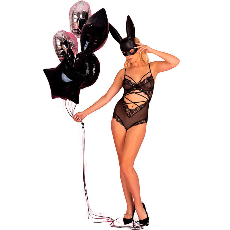 LIVCO CORSETTI FASHION - KYLSSIAM LC 90613 BODY NERO L/XL - LIVCO CORSETTI BODIES | Lingerie Harness Boutique