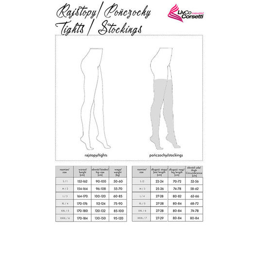 LIVCO CORSETTI FASHION - LOLIWIA LC19330 CALZA NERA TAGLIA UNICA - LIVCO CORSETTI STOCKINGS | Lingerie Harness Boutique