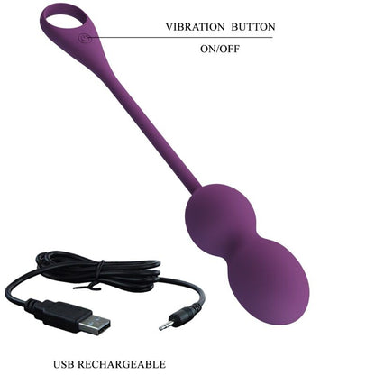 PRETTY LOVE - APP ELVIRA KEGEL BALLS TELECOMANDO VIOLA - PRETTY LOVE | Lingerie Harness Boutique
