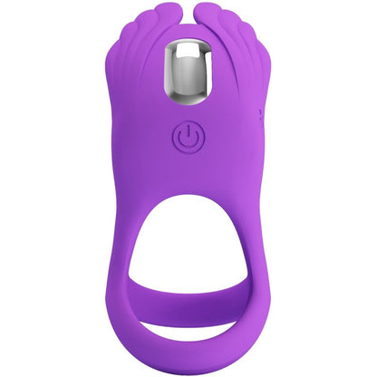 PRETTY LOVE - SILAS VIBRATING PENIS RING 7 VIBRATIONS IN PURPLE SILICONE