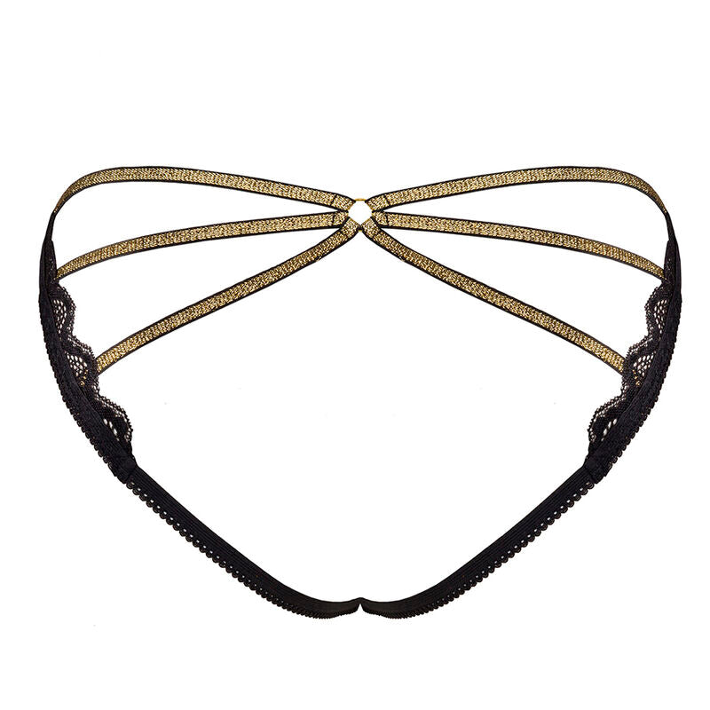 LIVCO CORSETTI FASHION - MULED LC 90681 PANTY NERO L/XL - LIVCO CORSETTI PANTIES | Lingerie Harness Boutique