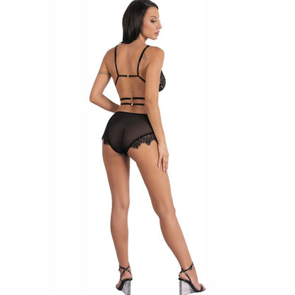 LIVCO CORSETTI FASHION - DREZNA LC 90733 REGGISENO + SLIP NERO L/XL - LIVCO CORSETTI SETS | Lingerie Harness Boutique