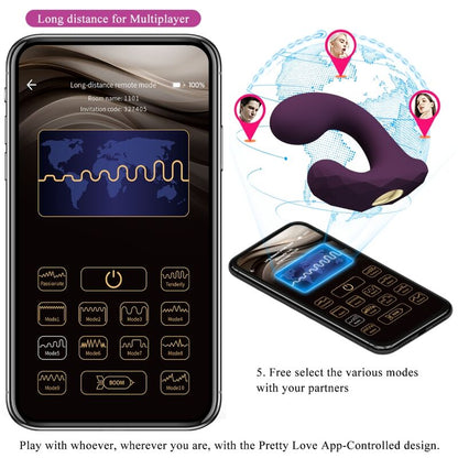 PRETTY LOVE - BILLY TELECOMANDO VIBRAZIONE VIOLA APP GRATUITA - PRETTY LOVE | Lingerie Harness Boutique