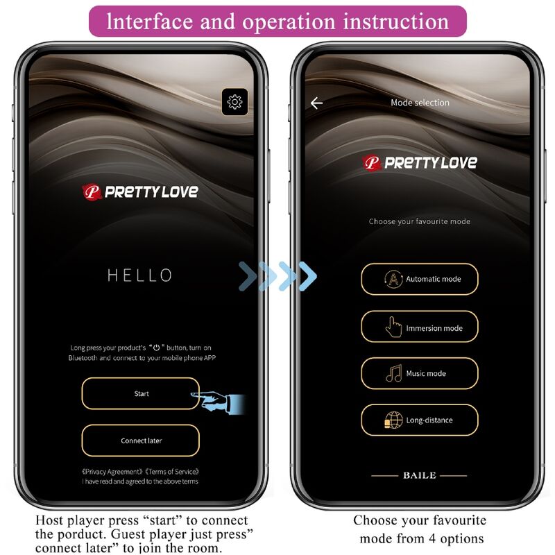 PRETTY LOVE - BILLY TELECOMANDO VIBRAZIONE VIOLA APP GRATUITA - PRETTY LOVE | Lingerie Harness Boutique