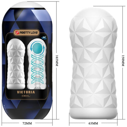 PRETTY LOVE - MASTURBATORE VICTORIA CECIL BIANCO - PRETTY LOVE MALE | Lingerie Harness Boutique