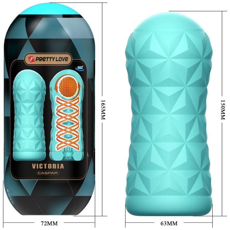 PRETTY LOVE - MASTURBATORE VICTORIA CASPAR VERDE ACQUA - PRETTY LOVE MALE | Lingerie Harness Boutique