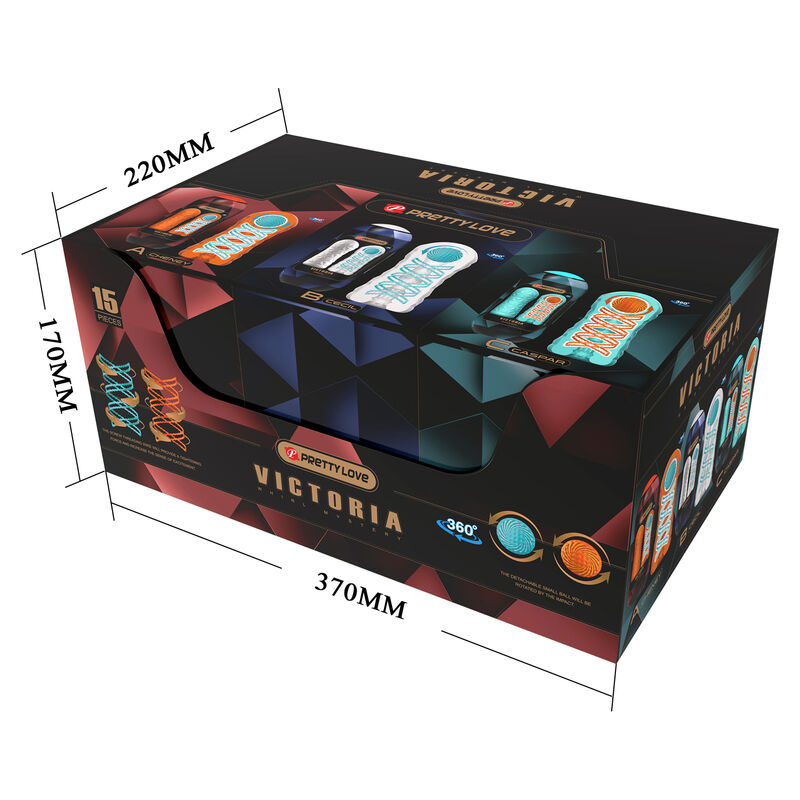 PRETTY LOVE - MASTURBATORE VICTORIA 15 PEZZI - PRETTY LOVE MALE | Lingerie Harness Boutique