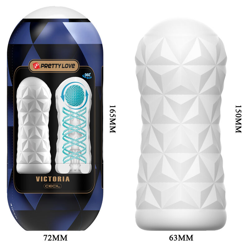 PRETTY LOVE - MASTURBATORE VICTORIA 15 PEZZI - PRETTY LOVE MALE | Lingerie Harness Boutique