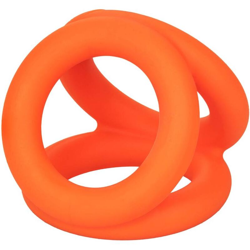 CALEXOTICS - ALPHA TRI-RING ARANCIONE - CALEXOTICS | Lingerie Harness Boutique