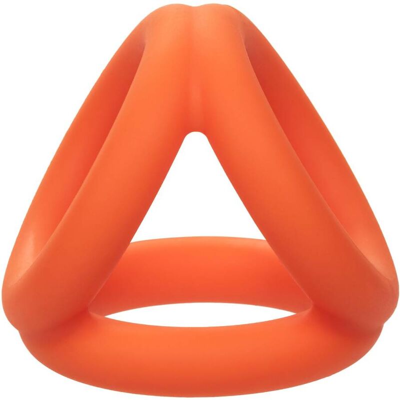 CALEXOTICS - ALPHA TRI-RING ARANCIONE - CALEXOTICS | Lingerie Harness Boutique