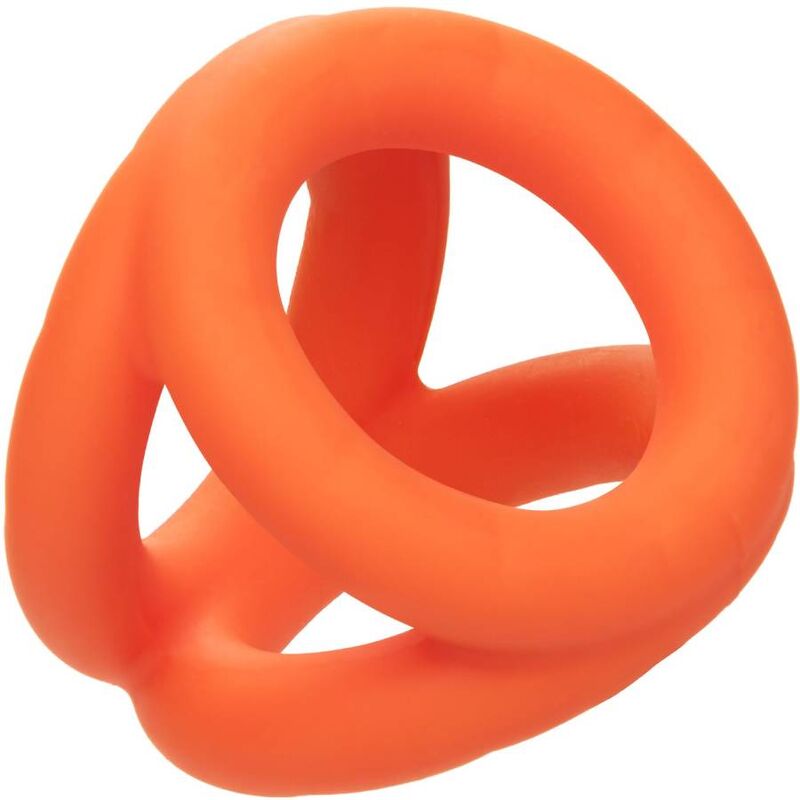 CALEXOTICS - ALPHA TRI-RING ARANCIONE - CALEXOTICS | Lingerie Harness Boutique