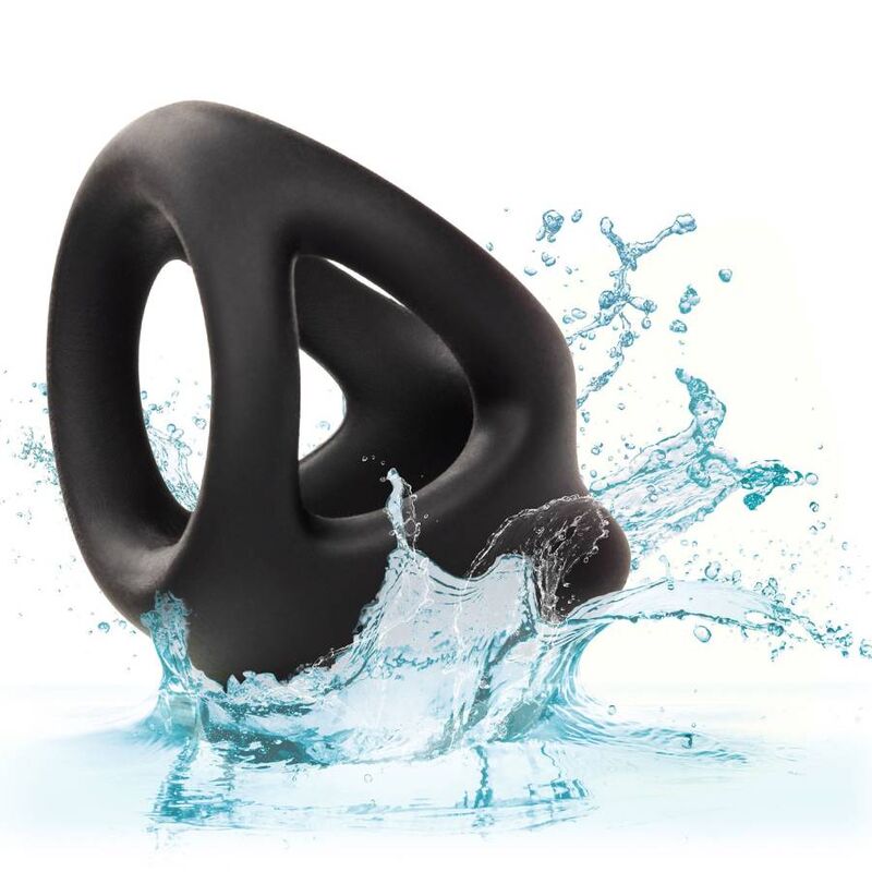 CALEXOTICS - ALPHA ANELLO DUAL CAGE NERO - CALEXOTICS | Lingerie Harness Boutique