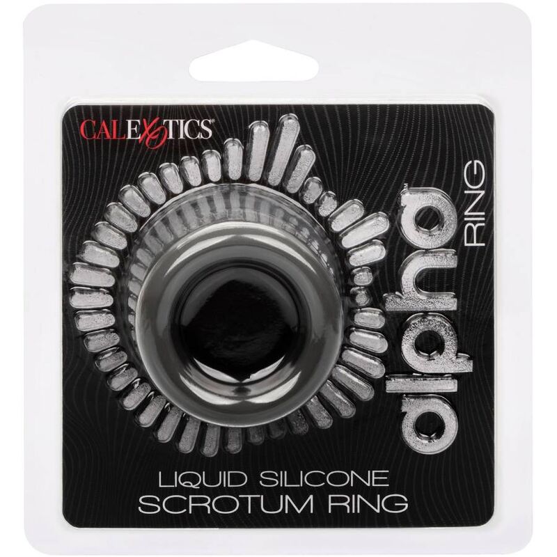 CALEXOTICS - ALPHA EXTENDABLE RING FOR SCROTUM BLACK